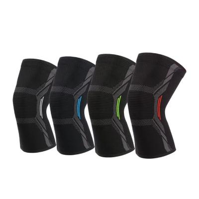 China Adult Breathable Soft Nylon Spandex Professional Compression Knee Pad Sleeves For Sport Safety for sale