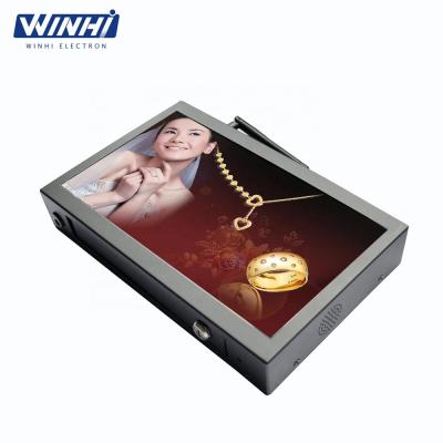 China Outdoor Metal Crate Photo Booth 10.1inch Led Display Screen Advertising Trailer Outdoor Advertising LCD Display for sale