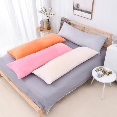 China Rectangle Body Pillow Case Anti-static High Quality 100% Polyester Customized Cheap Solid Color for sale