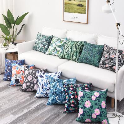 China 100% Polyester Waterproof Tropical Bench Style Flower Pattern Cushion Custom Printing Outdoor for sale