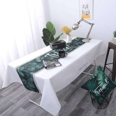 China CLASSIC In Stock Customized Floral Waterproof Printed Table Cloth Fast Shipping for sale