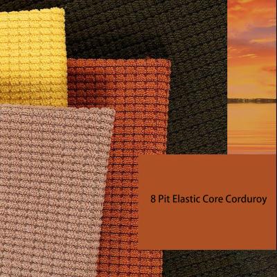 China Shrink-Resistant In Stock 45 Colors All-Polyester Non-Wash Cotton Corduroy Cotton Corduroy Stretch 8 Mine Strips Knitting Knitting Pillow Sofa Fabr for sale