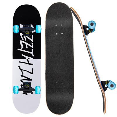 China New Fashion 3108 Double Kick 7 Layer Maple Deck Adult Medium Concave Board Wood Skateboard For Girls Boys for sale