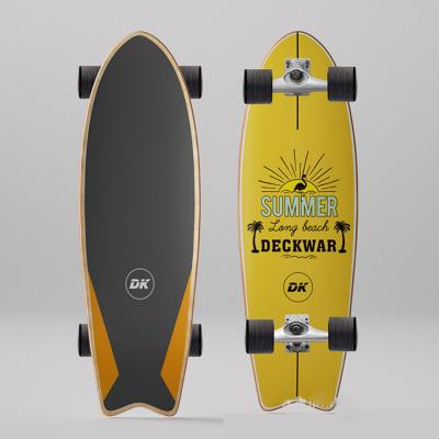 China New Custom Hot Sale 32 Inch Cx4 Truck Land Carver Skateboard Adult Surf Longboard for sale