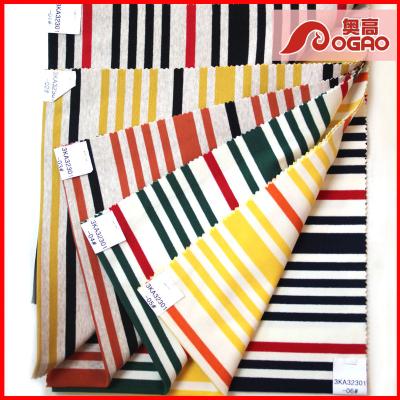 China Other Fashion Stripe 1*1 Rib For Garment Knitted Fabric for sale