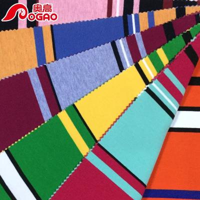 China Other Roma Fabric Knitting Yarn Dyed Wholesale Canvas Fabric For Stripe Mens Shirts for sale