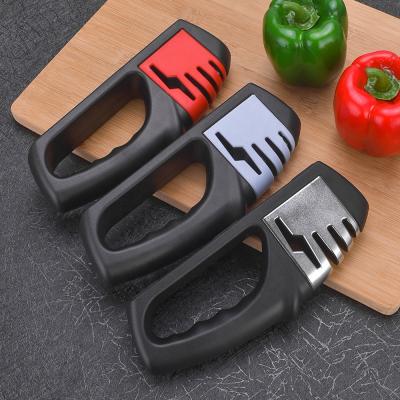 China Household Disposable Handheld Sharpener Quickly Instrument Kitchen Tools Whetstone Multifunctional Knife Sharpener for sale