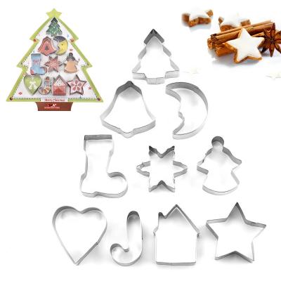 China Viable Sugar Craft Pastry Cake Decorating Fondant Plunger Mold 3D Cookie Cutter Stamp Halloween Christmas Cookie Cutters for sale