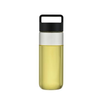 China Viable High Grade Wide Mouth Bottle Glass Single Wall Portable Glass Bottle for sale