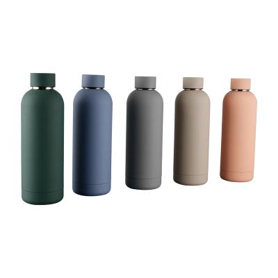 China Factory Double Wall Stainless Steel Vacuum Cup Insulated Drink Bottle Tumbler Water Bottle Double 500ml Vacuum Stainless Steel Bottle for sale