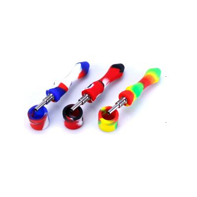 China 3.5inch Traditional Silicon NC SET 10mm Stainless Tip With Silicone Pot for sale