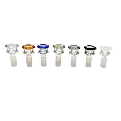 China Modern Cheap 14Mm GOG Round 19Mm Glass Smoking Tobacco And Herb Dry Bowl for sale