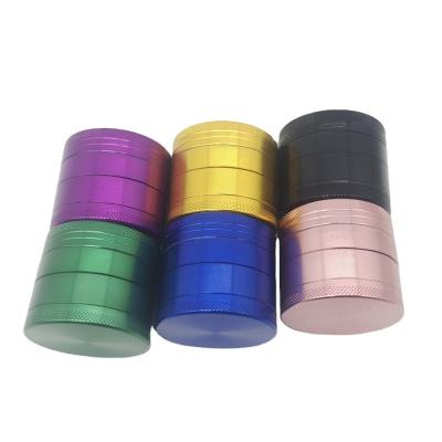 China Modern Four Layers Of Aluminum Round Grinder With Different Color for sale