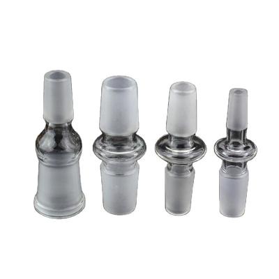 China Traditional Glass Drop Down Adapter For Pipe Wholesale Adapter With Male To Male Adapter Male To Female Adapter 14mm 18mm for sale