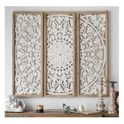 China INNOVA Farmhouse CNC Carving Craft Wall Decor, Wood Carved Panel for sale