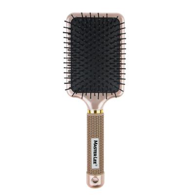 China Rose Gold ABS Masterlee Shape Comb Detanling Smooth Hair Brush Scalp Massage Comb Needle Glue Partial Paddle Comb Brand New for sale