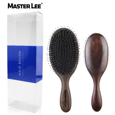 China Masterlee Brand Nondisposable Brand Hot Selling Luxury Paddle Brush Detangle Hair Brush Boar Bristle Hair Brush for sale