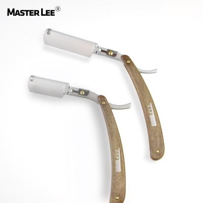 China Masterlee Brand Single Blade Professional Barber Salon Straight Cut Throat Razor Shaving Razor Beauty Care Instruments for sale