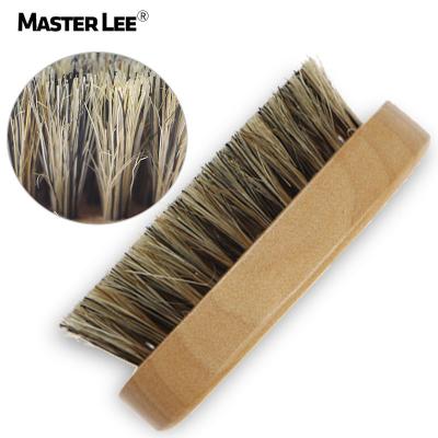 China Professional Custom Natural Wooden Comb Comb Masterlee Logo Mini Salon Wave Brushes Beard Wave Brushes For Men for sale