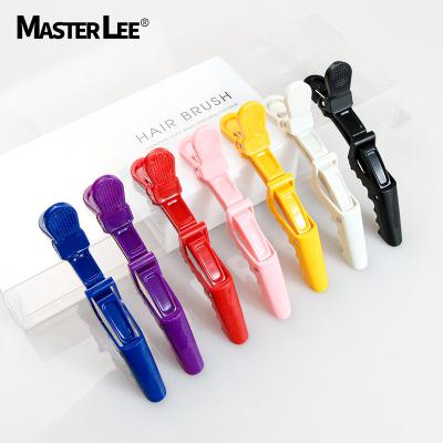 China 6pcs/bag bright outdoor plastic hair clip hair clip traceless crocodile hair claw other hair styling tools for salon for sale