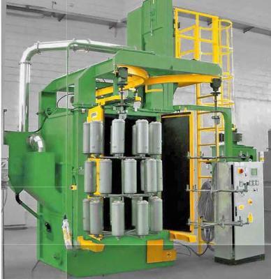 China Factory CE Approved Lpg Cylinder Shot Blasting Hook Hanger Type Sand Blaster Machine for sale