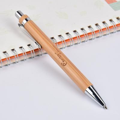 Cina 2020 Promotional Pen Custom Eco-Friendly Wooden Bamboo Pen With Logo Ballpoint Pen in vendita