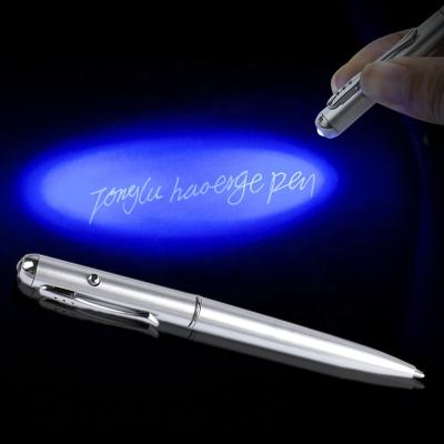 Cina office & Creative School Pen 2020 LED UV Light Magic Ballpoint Pen With Invisible Ink Secret Spy Pen in vendita