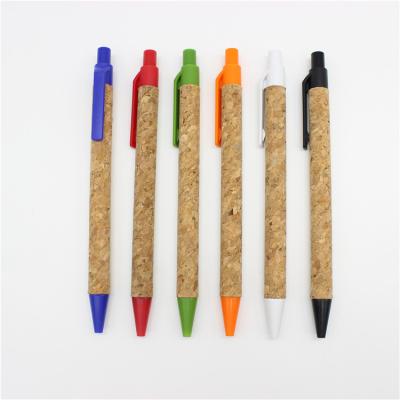 중국 office & Environmental Friendly School Pen JINFUSI Cork Tube Ballpoint Pen 판매용