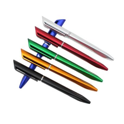 China office & School Pen Triangular Pen Axis Thumb Correction Writing Ballpoint Pen Rotating Ballpoint Pen for sale