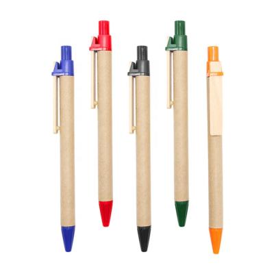 Κίνα office & Custom School Pen Fast Delivery Low Price Promotional Eco Friendly Paper Ball Pen With Logo προς πώληση