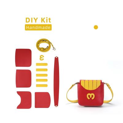 China China Cartoon Creativity Kids Gift Custom With Bag DIY Handmade Leather Kits DIY Kit for sale