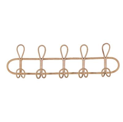 China Behind Doors/On Walls Natural Handmade hooks Living room modern rattan hook for sale