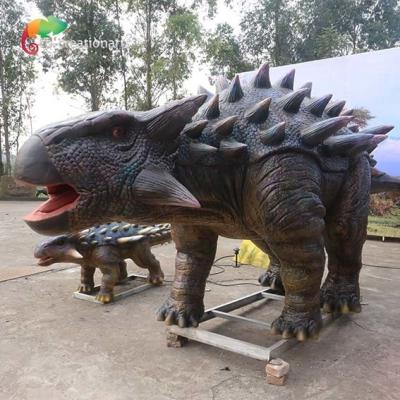 China Waterproof Theme Park Life Size Animatronic Dinosaur Realistic Ankylosaurus For Amusement Park for sale