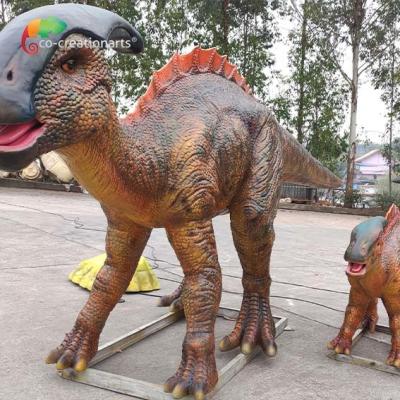 Cina Modello realistico For Amusement Park del dinosauro di Parasaurolophus del dinosauro Animatronic a grandezza naturale del parco a tema in vendita