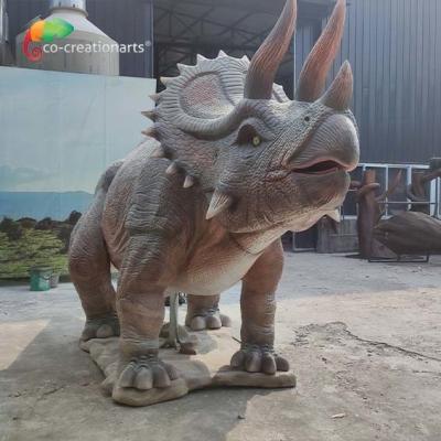 Chine Dinosaure Animatronic grandeur nature réaliste Trceratops jurassique pour le parc d'attractions à vendre