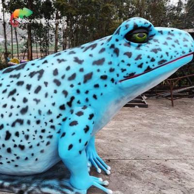 China Riesige realistische Animatronic Robotertier-blauer realistischer gefälschter Frosch 50hz 60hz zu verkaufen