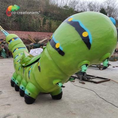 China Waterproofing Rideable Animatronic Insect Animatronic Caterpillar For Theme Park Decoration for sale