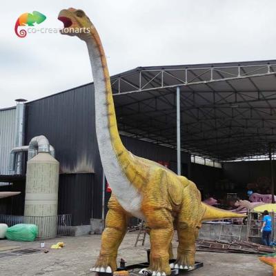 China Weatherproof Life Size Animatronic Dinosaurs Brachiosaurus Animatronic 50/60hz for sale