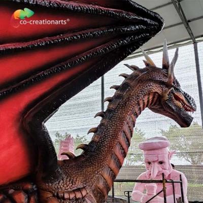 Chine Dragons Animatronic Sunproof de décoration extérieure de parc d'attractions à vendre