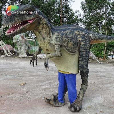 Chine Longueur du costume 4.5m de dinosaure de costume Animatronic de Raptor de lumière de LED vraie à vendre