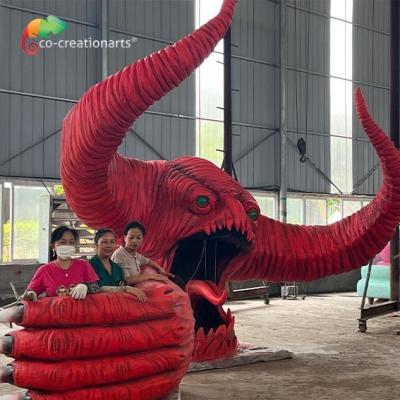 China Vergnügungspark-Dekorations-im Freien Animatronic rotes Monster zu verkaufen