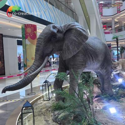 Chine Répliques d'animaux animés éléphant animé pour la décoration de parcs à thème à vendre