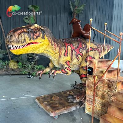 China Animatrónica T-Rex de tamanho real Máquina de despejo Dinossauro Equipamento de playground para crianças à venda