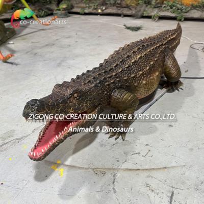 Chine Animaux de simulation de crocodile animatronique de taille réelle pour la décoration du parc zoologique à vendre