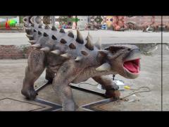 Theme Park Lifelike Animatronic Dinosaur Life Size Animatronic Ankylosaurus