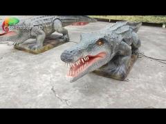 Water Resistant Animatronic Crocodile Customized Simulation Animals