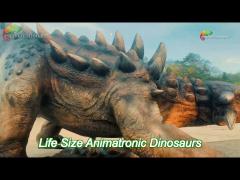 theme park life size animatronic dinosaurs ankylosaurus realistic dinosaur model for amusement park