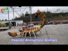 lifelike realistic animatronic animals scorpions fight with ants sun resistance