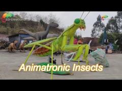 6m simulation animatronic insects animatronic mantis  playground equipment