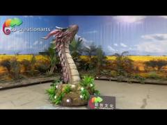 Animatronic Dragon Theme Park Decoration Life Size Realistic Dragon Model